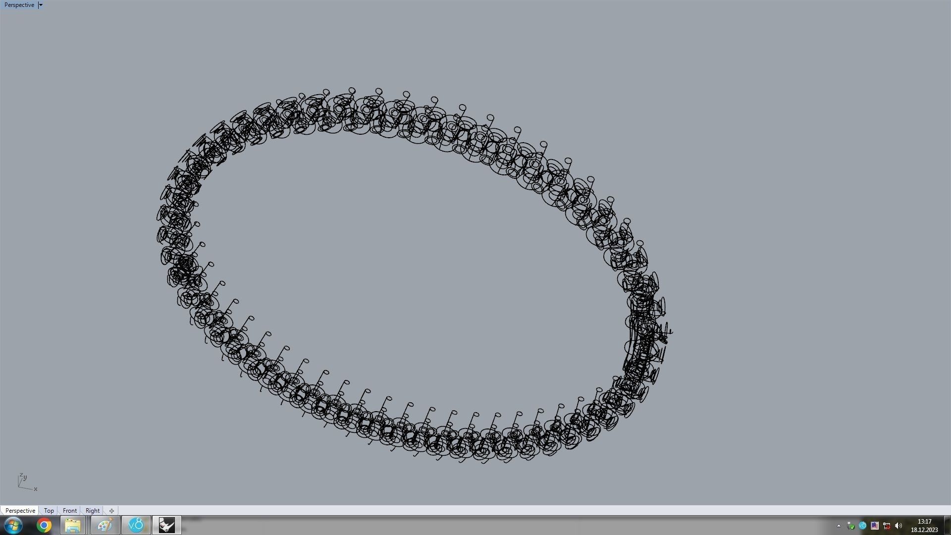 Clash Bracelet Diamonds 166mm 16 size 3D print model_12