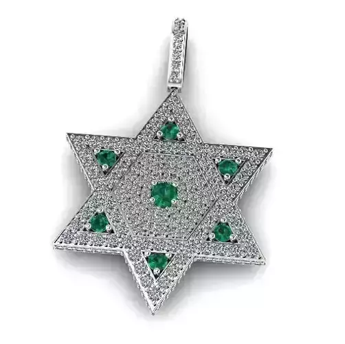 Star of David pendant Model 4580