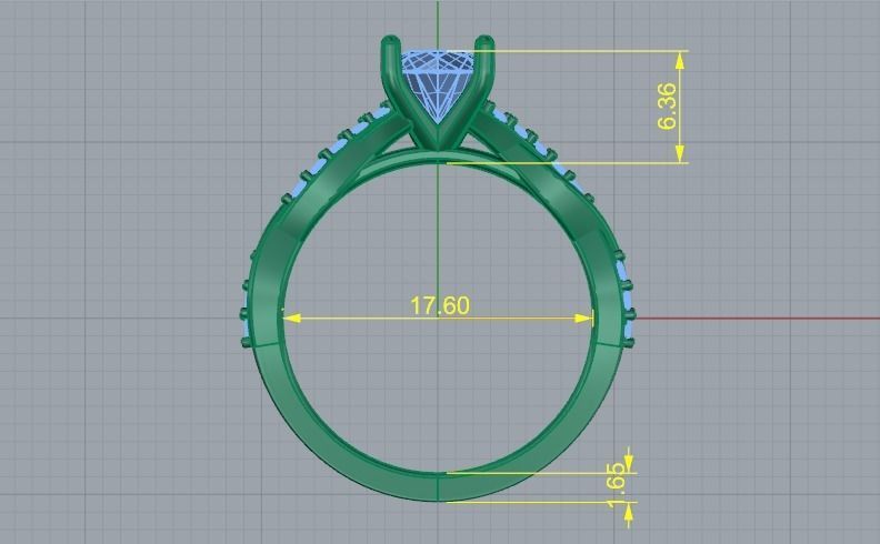 Solitaire ring Model 4554 3D print model_6
