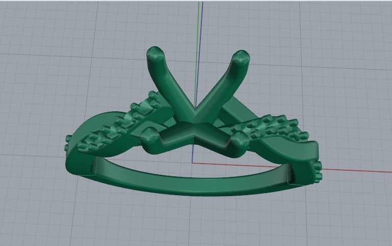 Solitaire ring Model 4554 3D print model_2