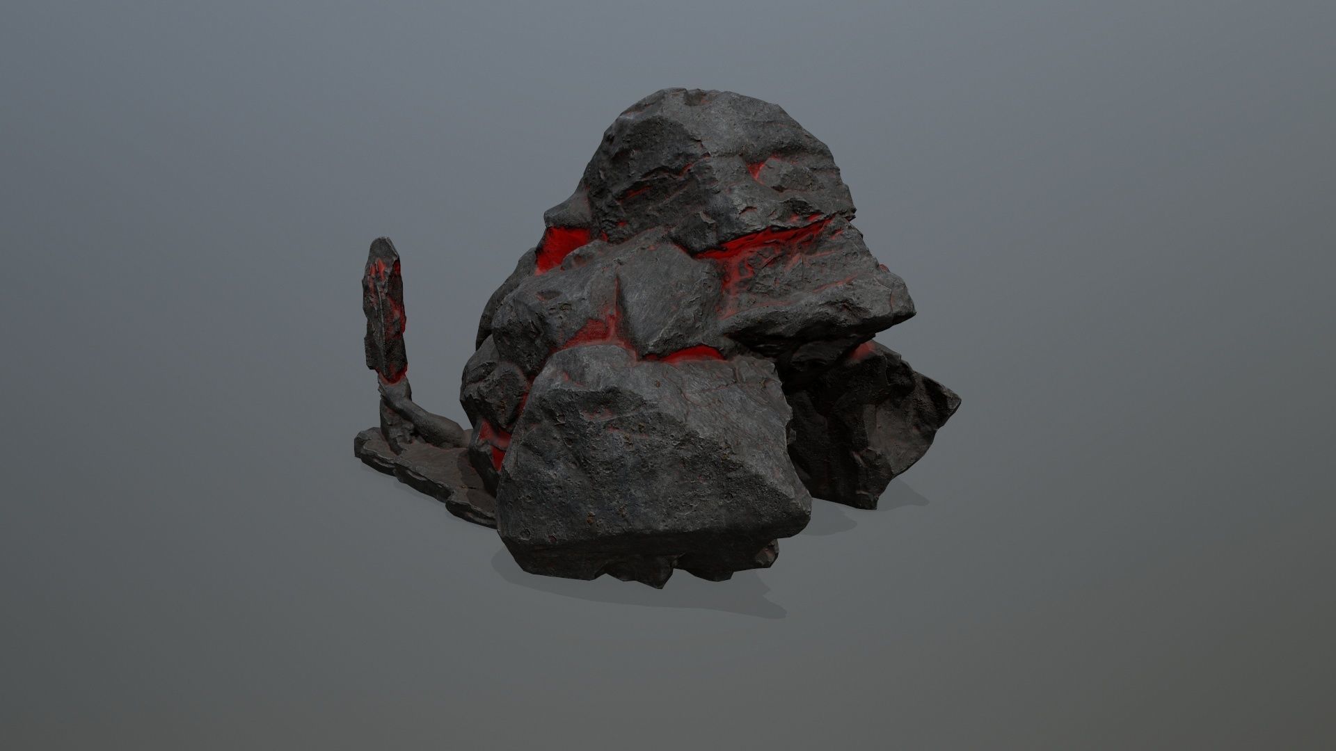 skull gate Low-poly 3D model_9