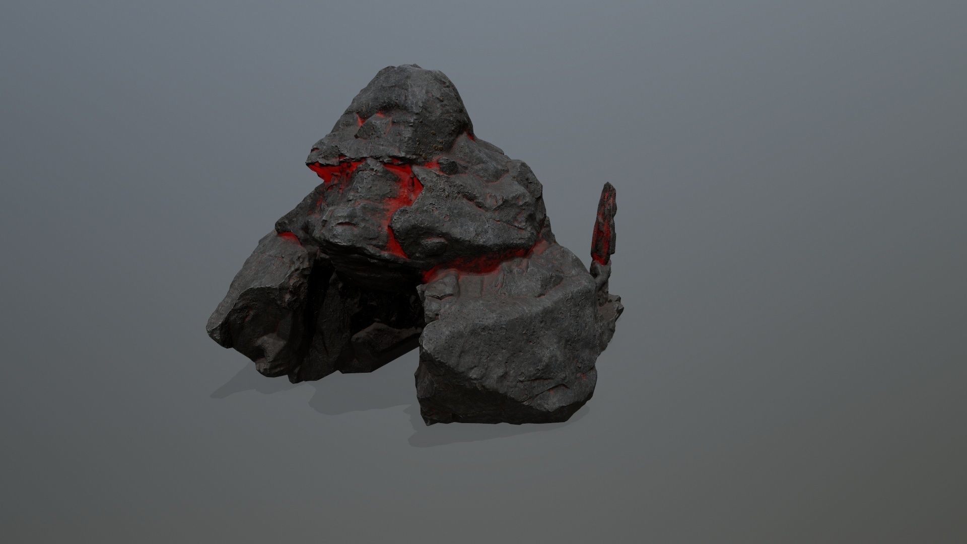 skull gate Low-poly 3D model_7