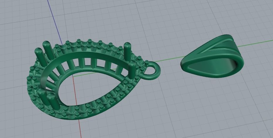 Pendant Model 4640 3D print model_2