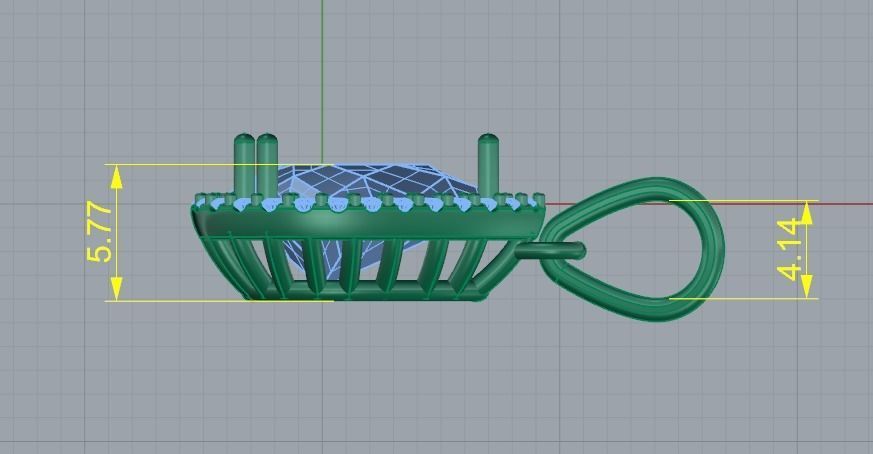 Pendant Model 4640 3D print model_6