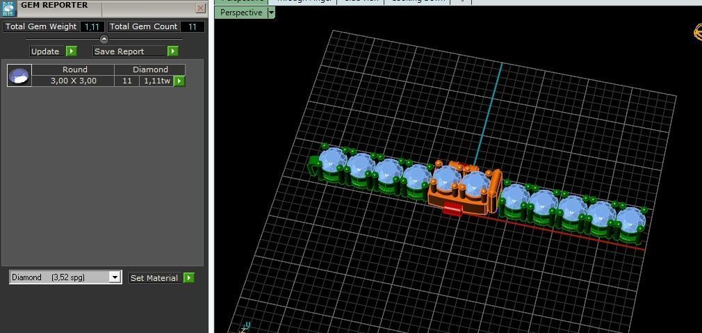 Bracelet Tenis Model 4635 3D print model_9