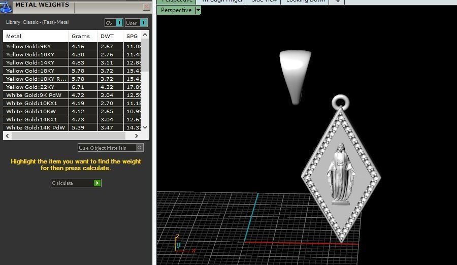 Pendant with icon Model 4633 3D print model_8