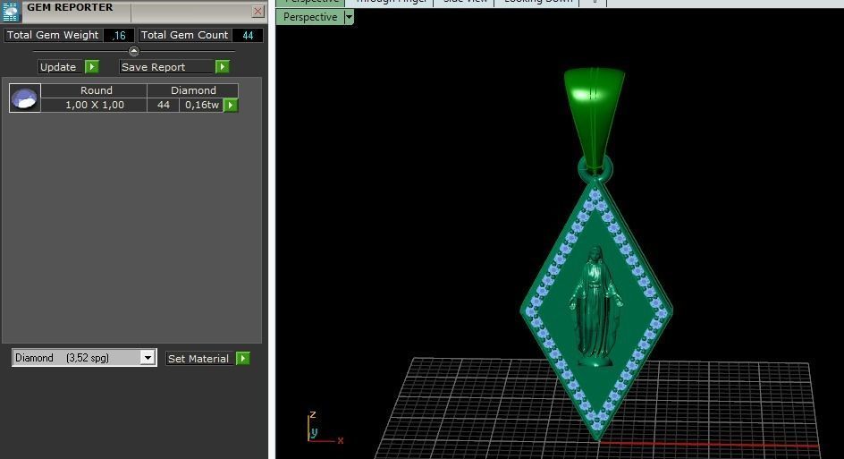Pendant with icon Model 4633 3D print model_9