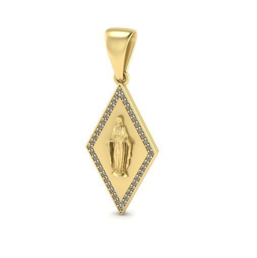 Pendant with icon Model 4633 3D print model_1