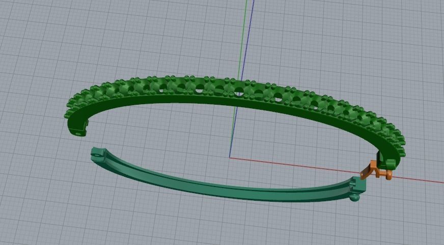 Bracelet size 18 Model 4624 3D print model_3