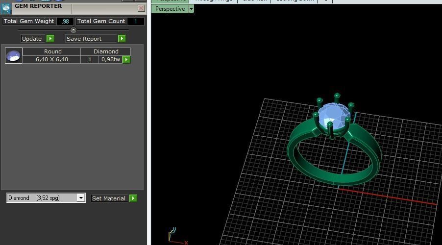 Solitaire ring Model 4619 3D print model_8