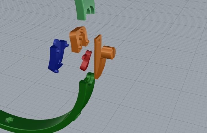 Bracelet size 18 Model 4617 3D print model_3