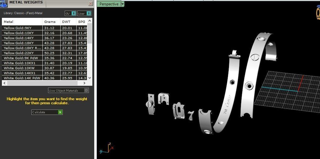 Bracelet size 18 Model 4617 3D print model_7