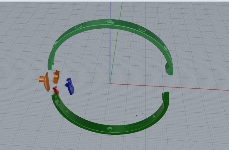 Bracelet size 18 Model 4617 3D print model_2