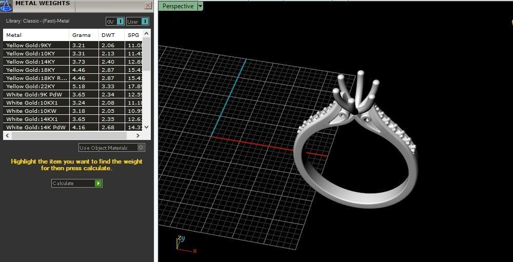 Solitaire ring Model 4614 3D print model_7