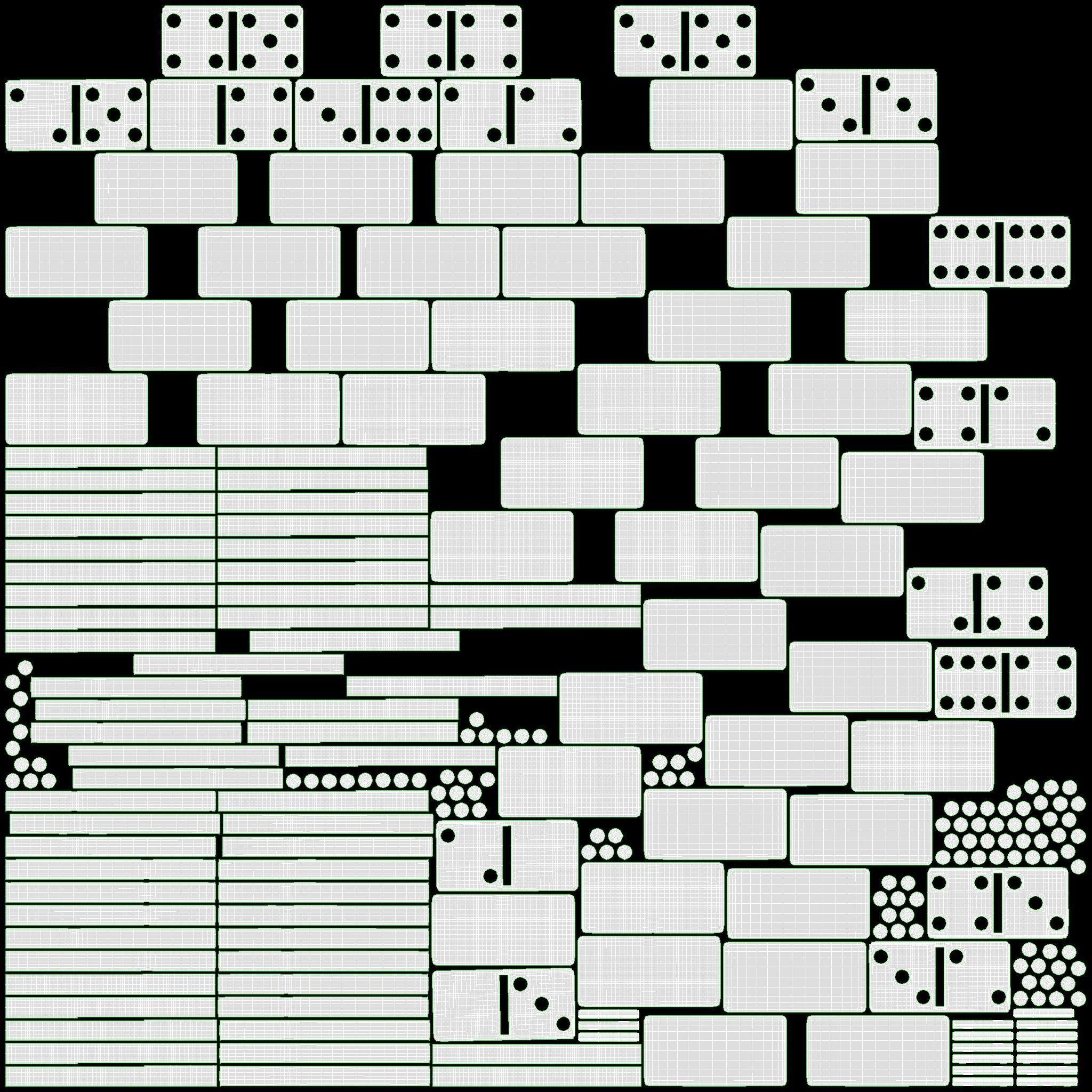 Dominoes in Wooden Box Table Strategy Game 3D model_11
