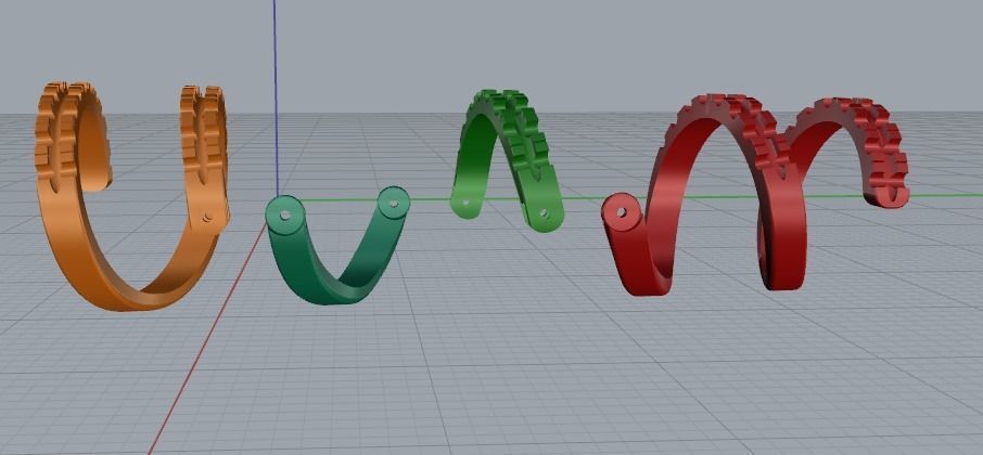 Spiral ring Model 4607 3D print model_3