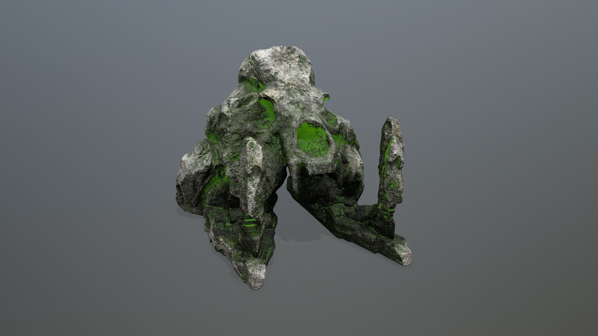 skull gate Low-poly 3D model_3