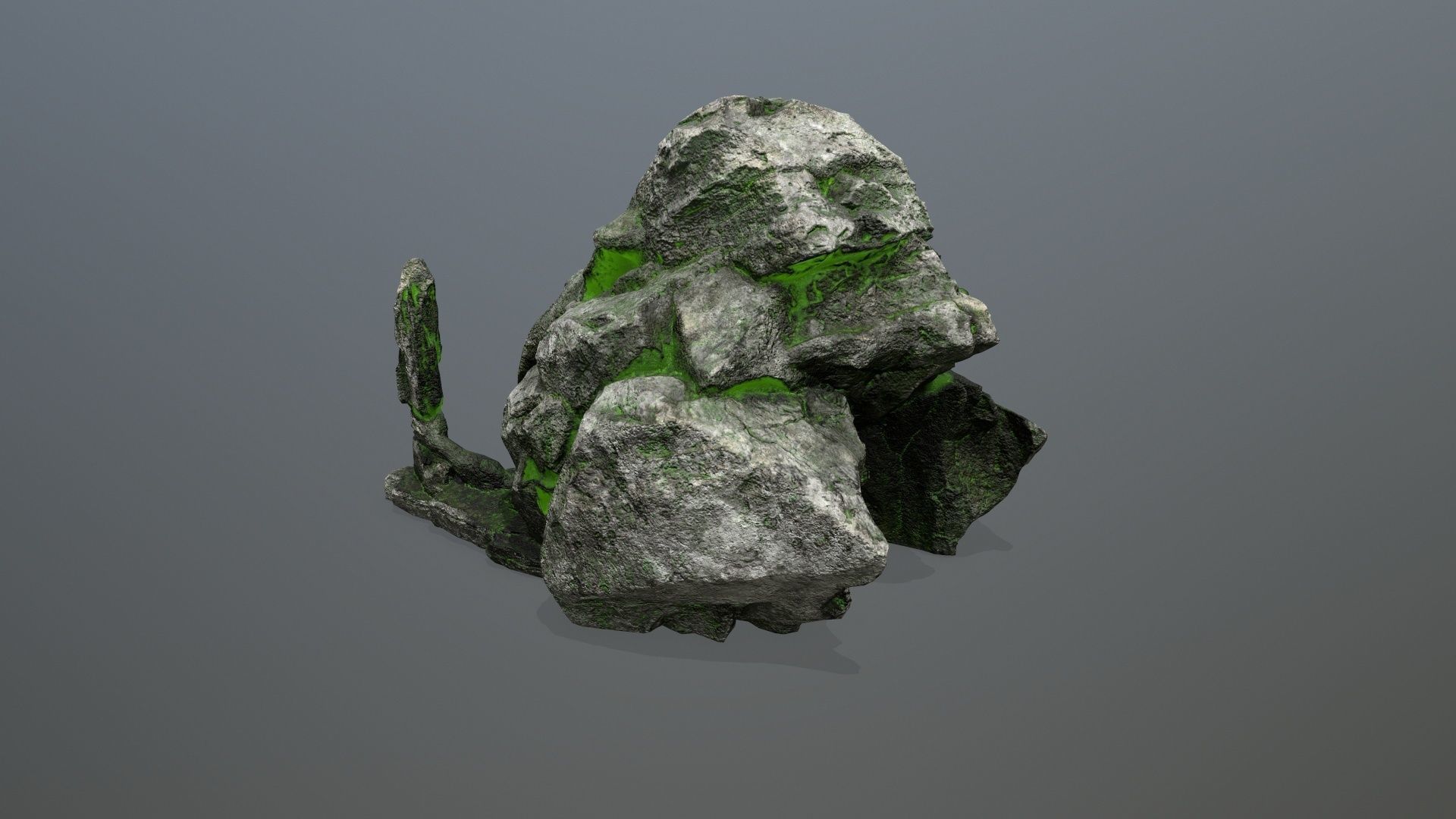 skull gate Low-poly 3D model_9