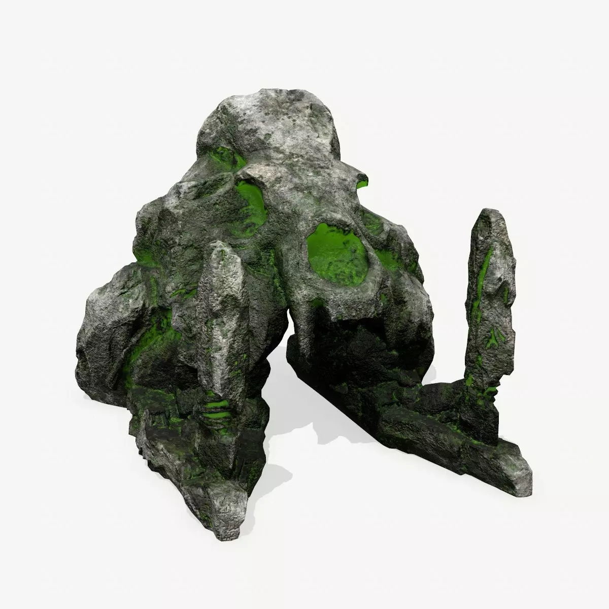 skull gate Low-poly 3D model_0