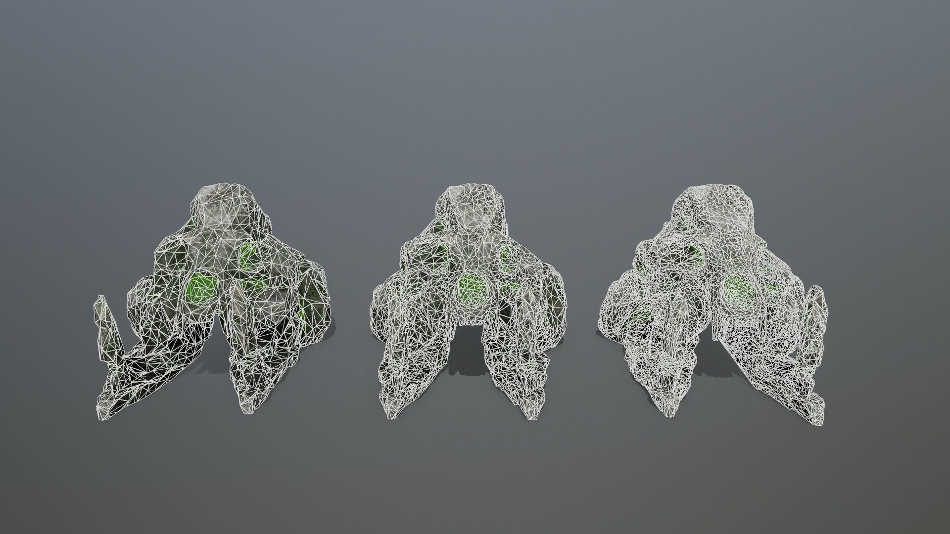 skull gate Low-poly 3D model_14