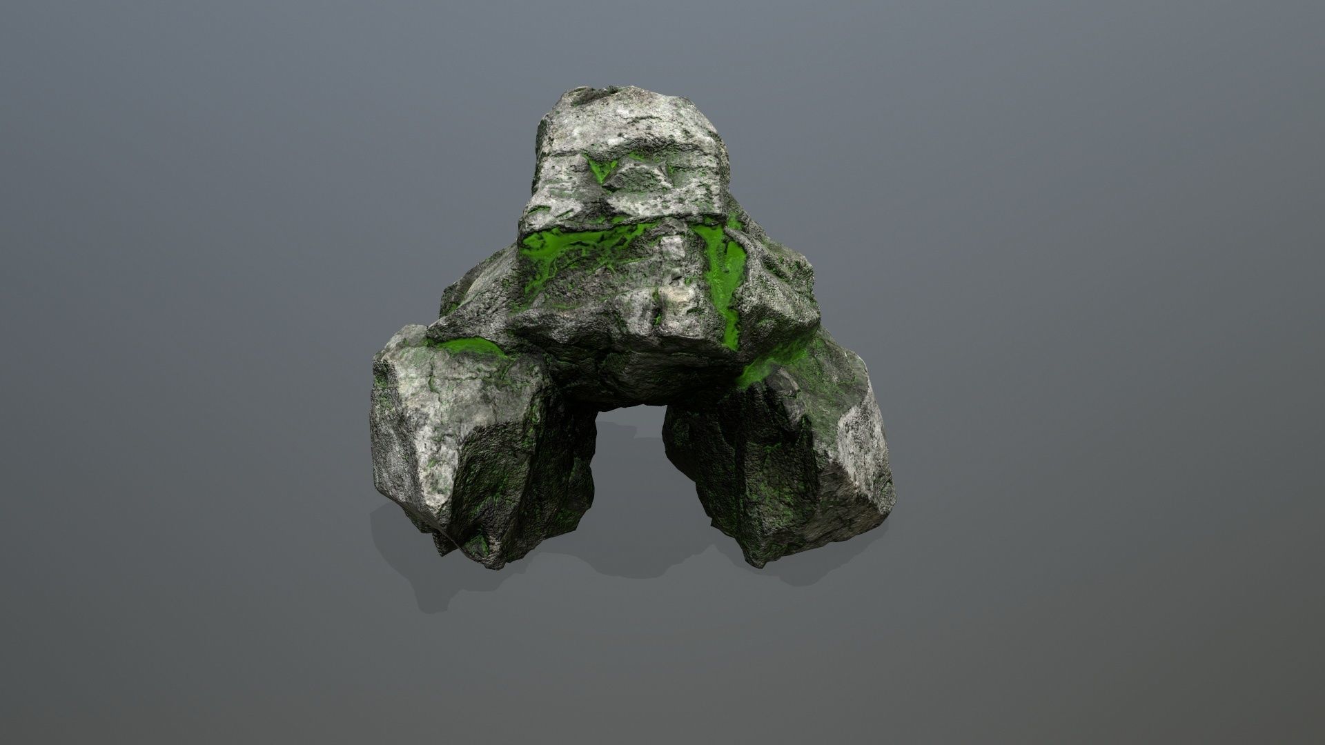 skull gate Low-poly 3D model_8