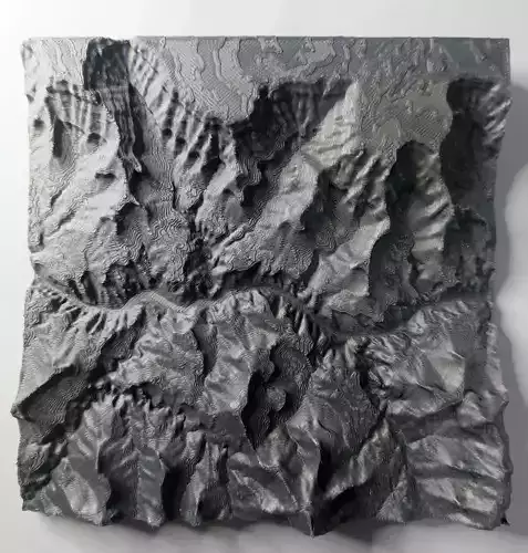 3d printed  Mountain landscape Grand Canyon Arizona  3D print model