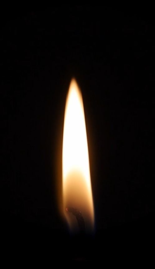 Candle with Flame Free 3D model_1
