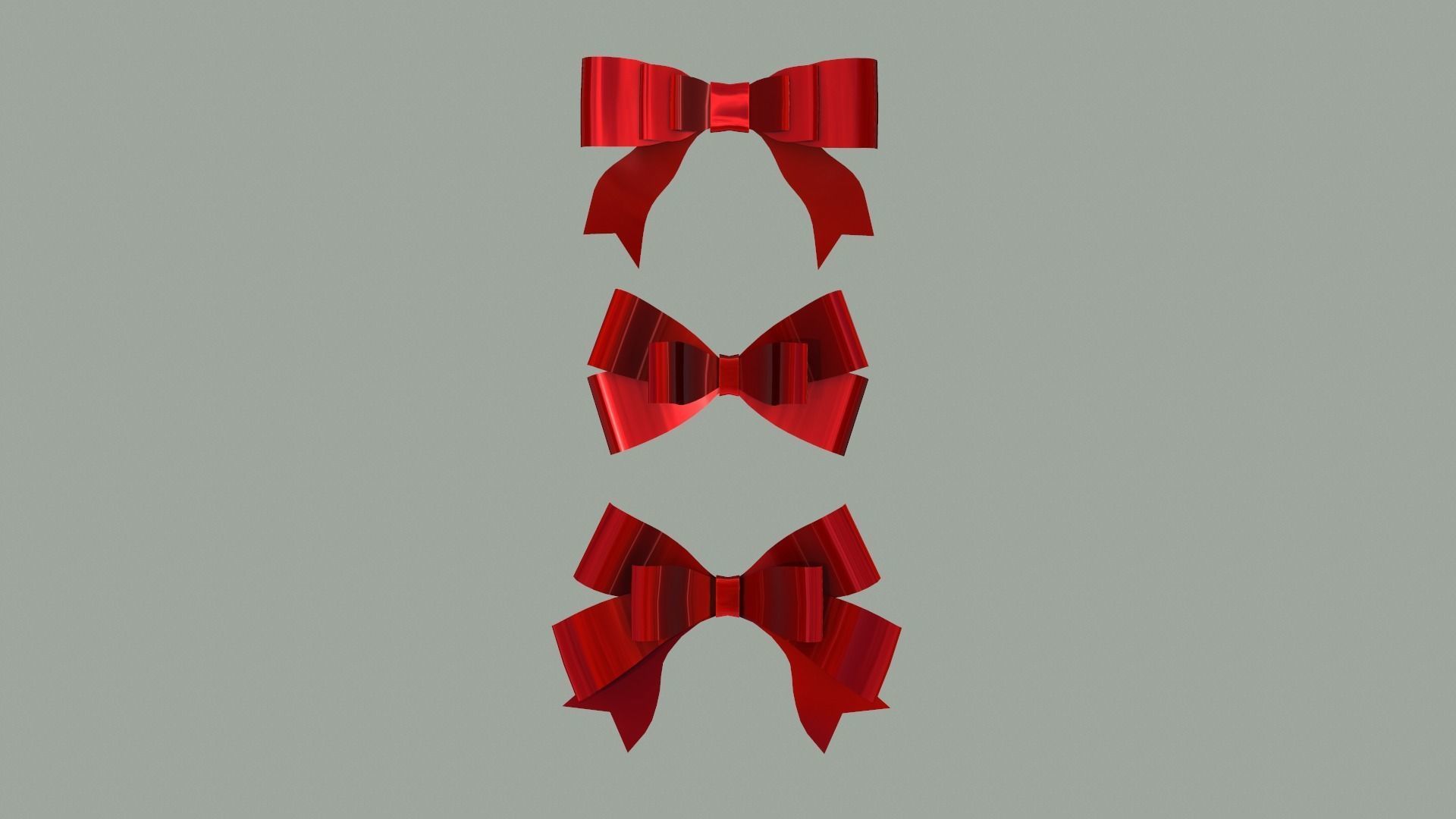 Gift Bow pack 2 3D model_12