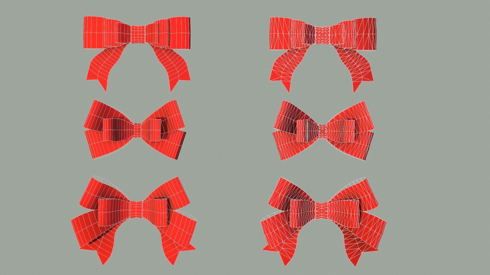Gift Bow pack 2 3D model_2
