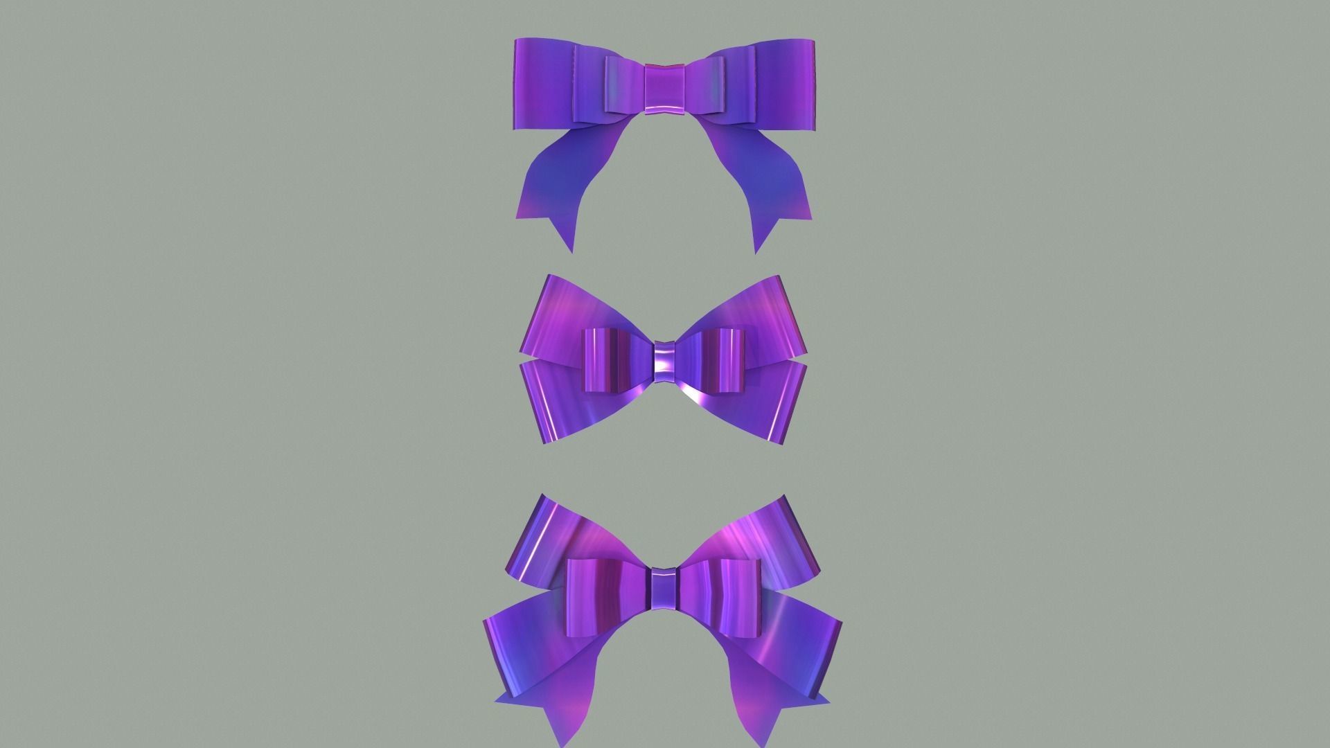 Gift Bow pack 2 3D model_14