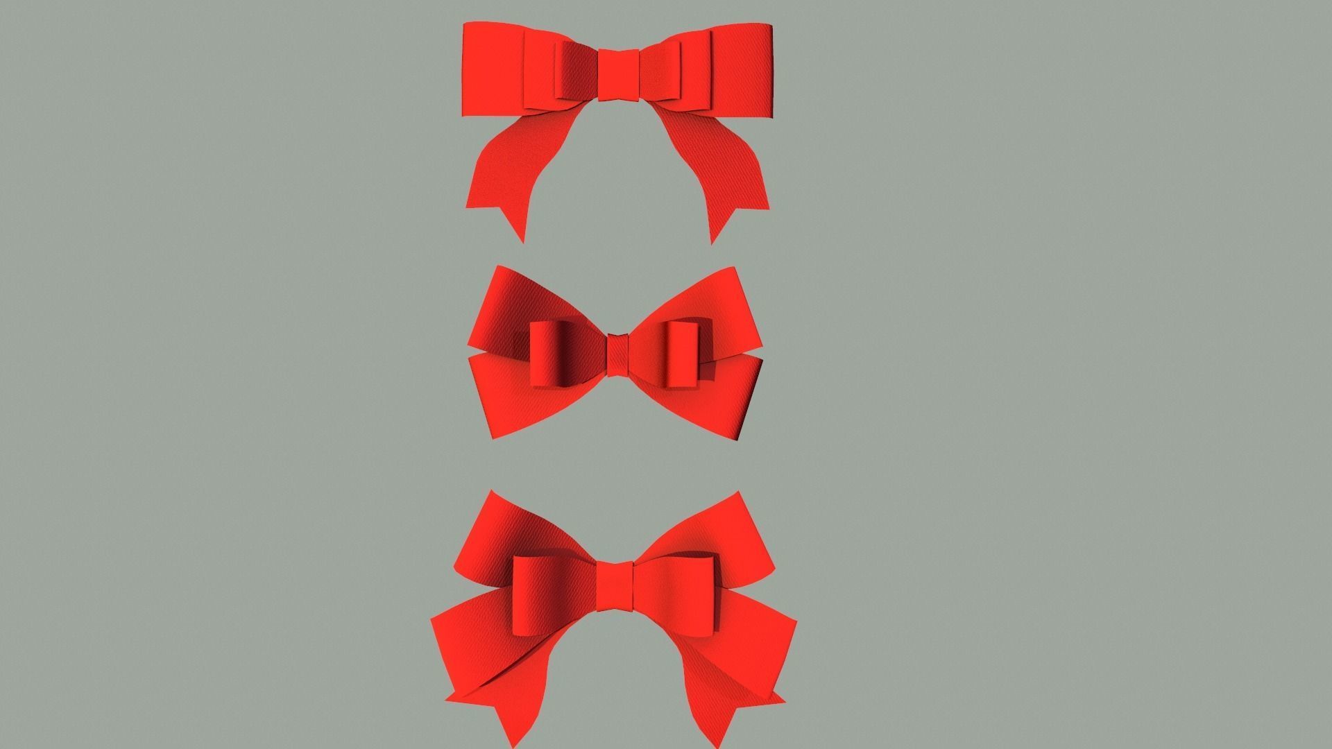 Gift Bow pack 2 3D model_9