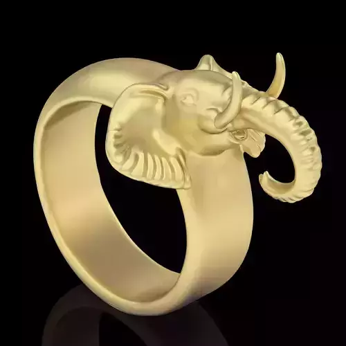 Snake ring silver gold jewelry printable 3D model