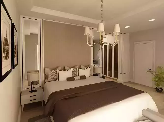 Bedroom with wardrobe