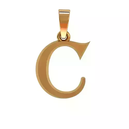 C letter pendant