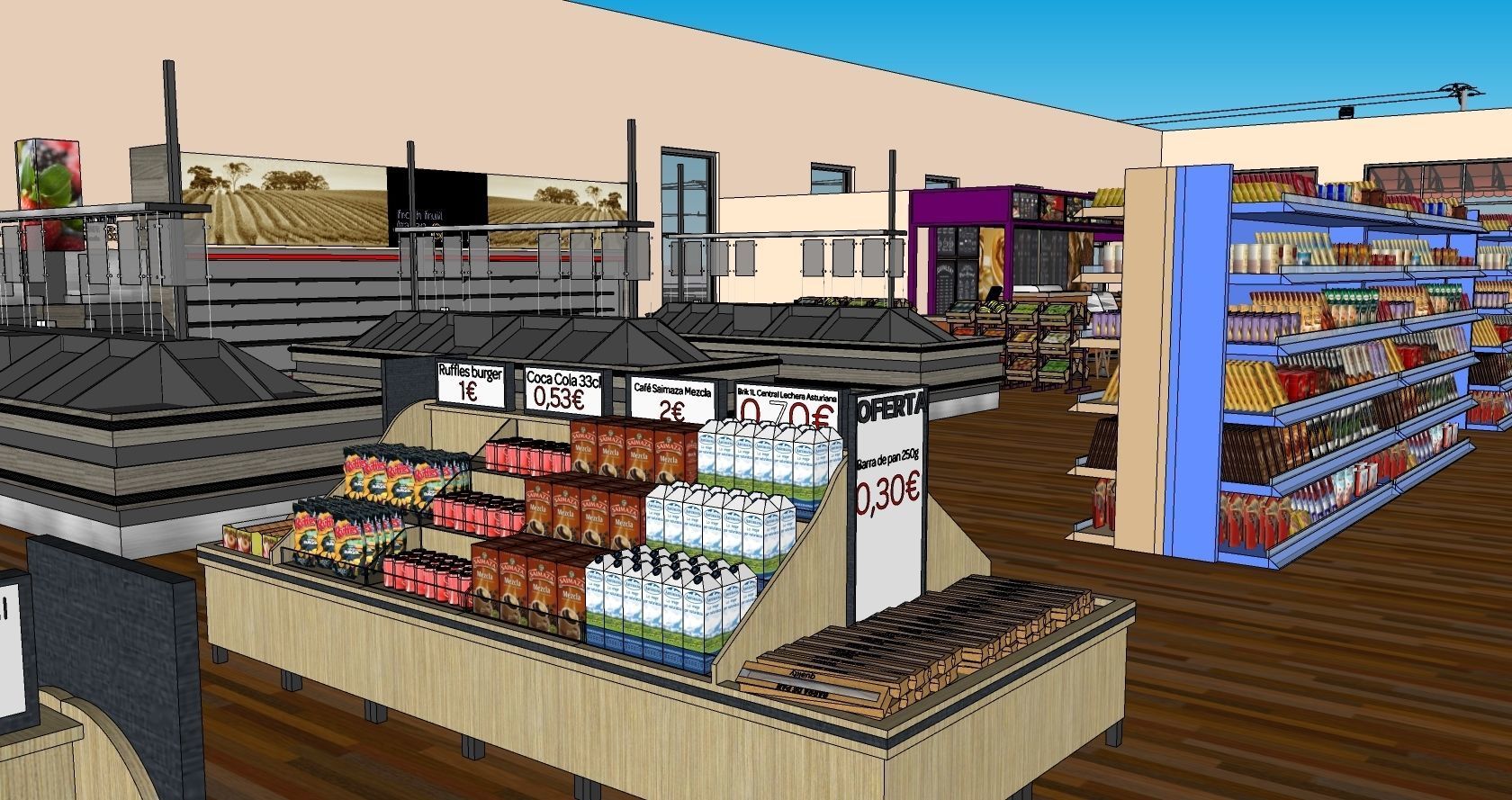 Supermarket 3D model_14