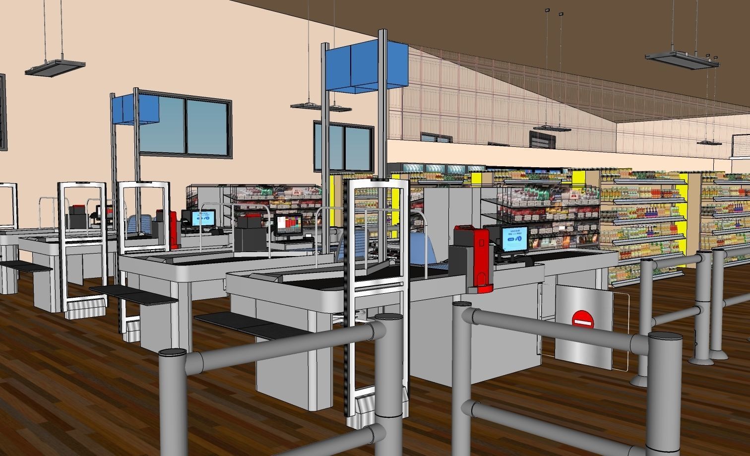 Supermarket 3D model_6