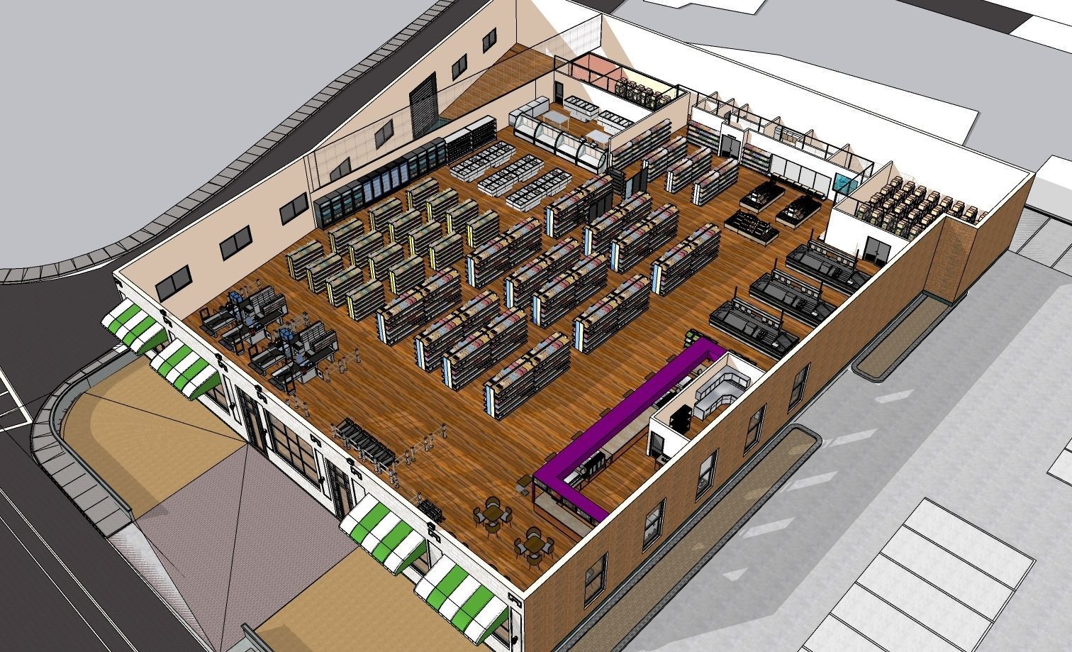 Supermarket 3D model_4