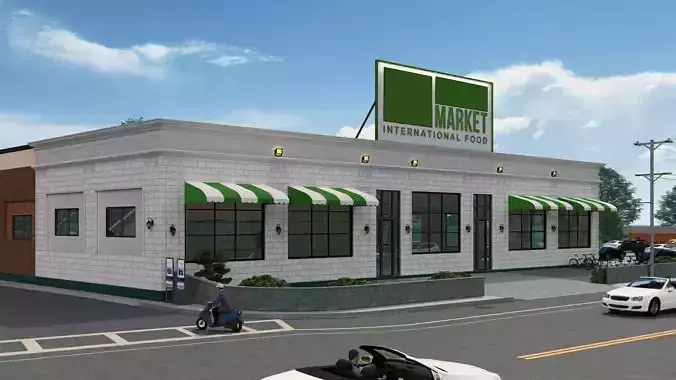 Supermarket  3D model