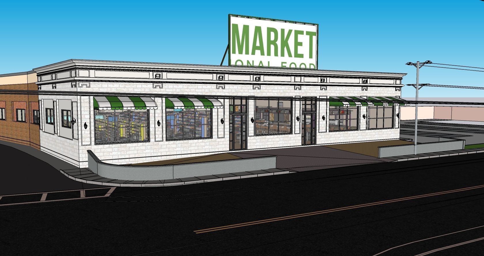 Supermarket 3D model_3