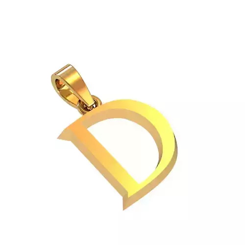 D letter pendant