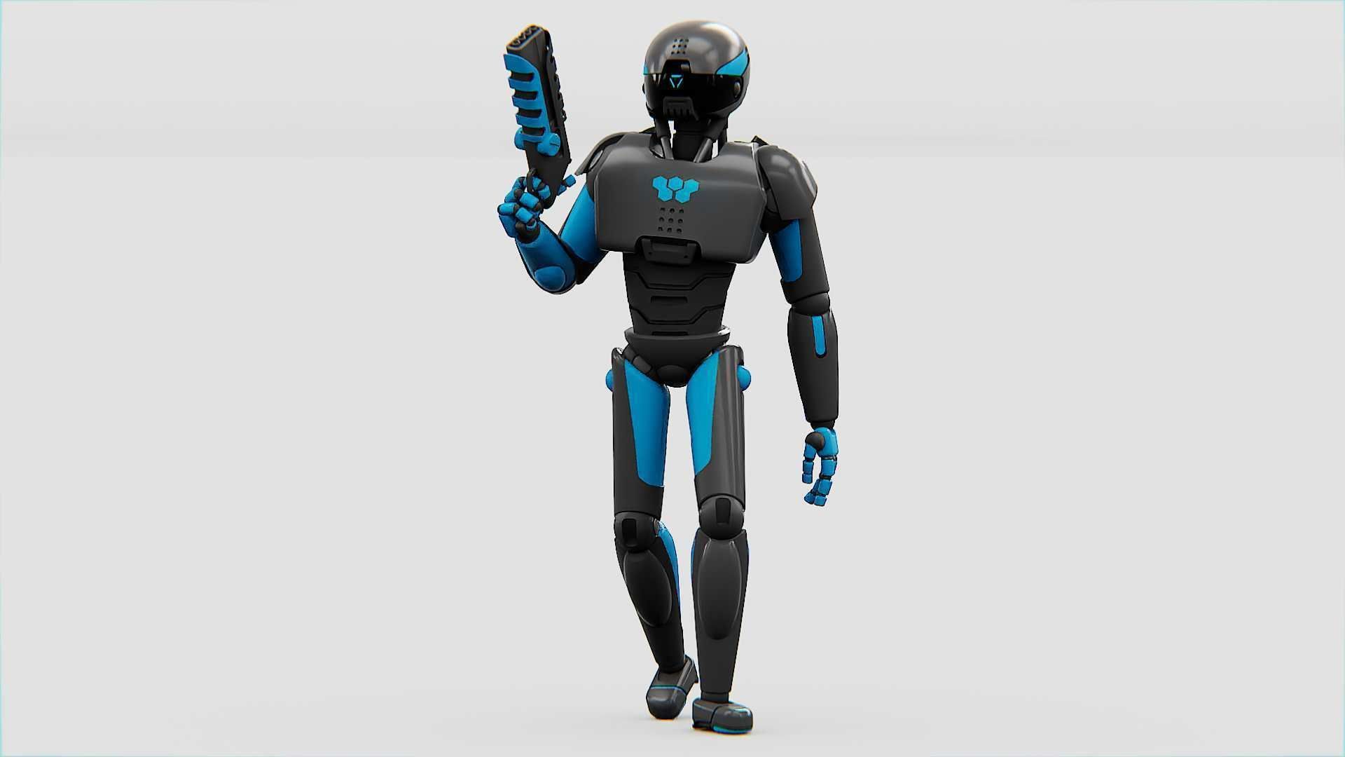 CYBER COP X-200 Rigged for Unreal Engine - Unity - MIXAMO 3D model_31