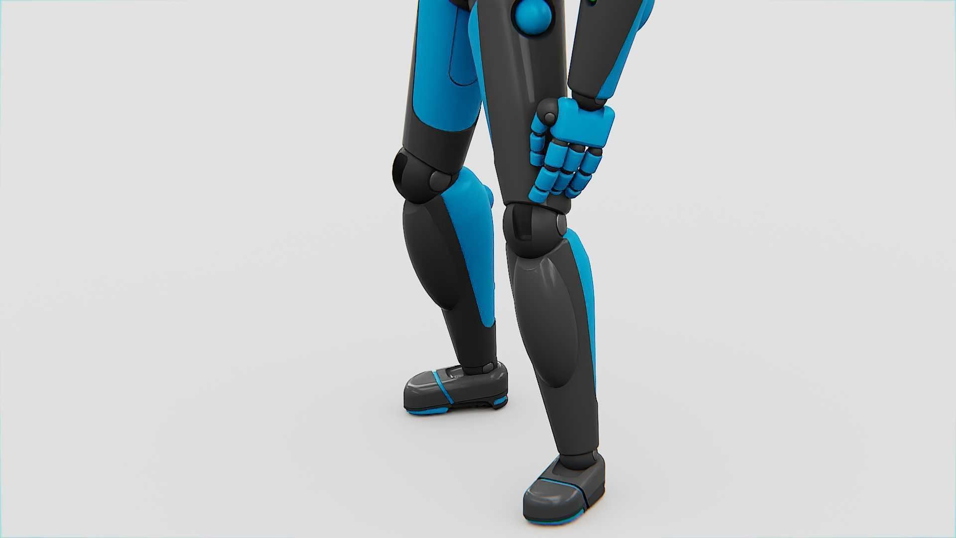 CYBER COP X-200 Rigged for Unreal Engine - Unity - MIXAMO 3D model_20