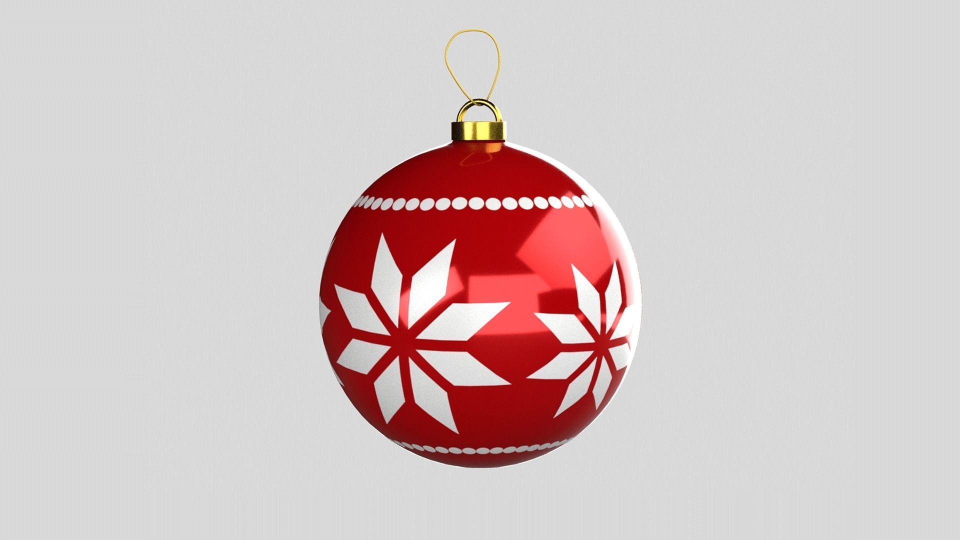 Xmas Decor - Set of Balls 3D model_5