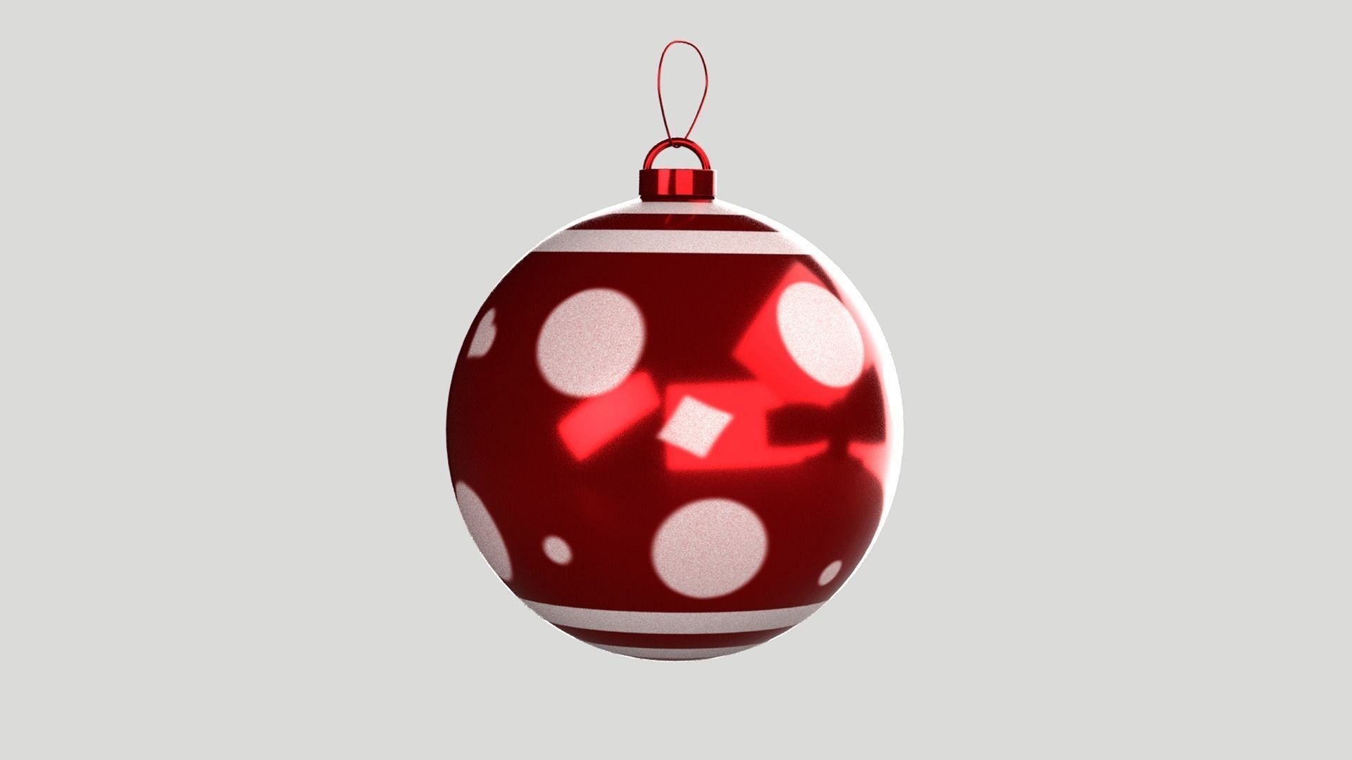 Xmas Decor - Set of Balls 3D model_4