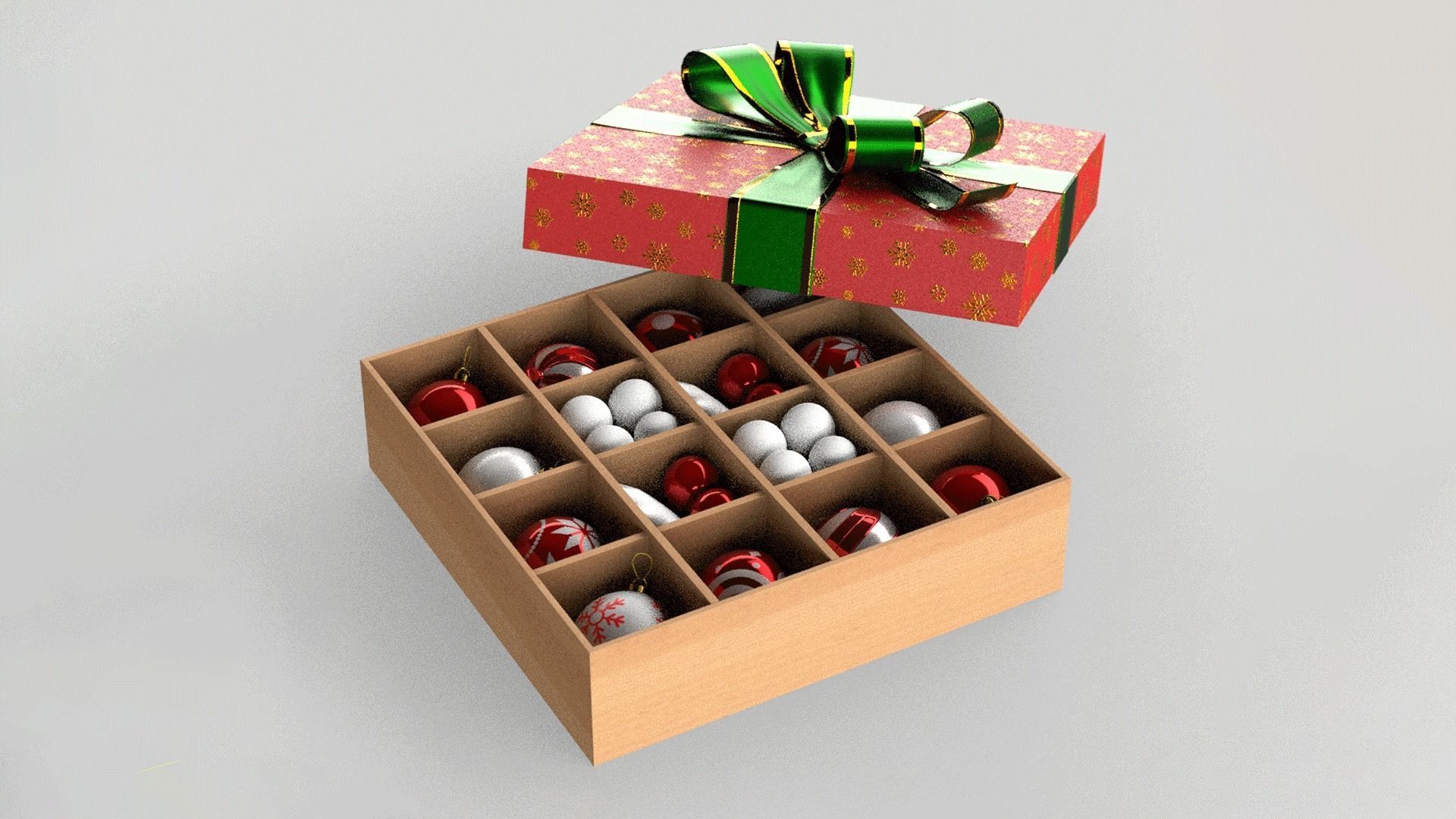 Xmas Decor - Set of Balls 3D model_11