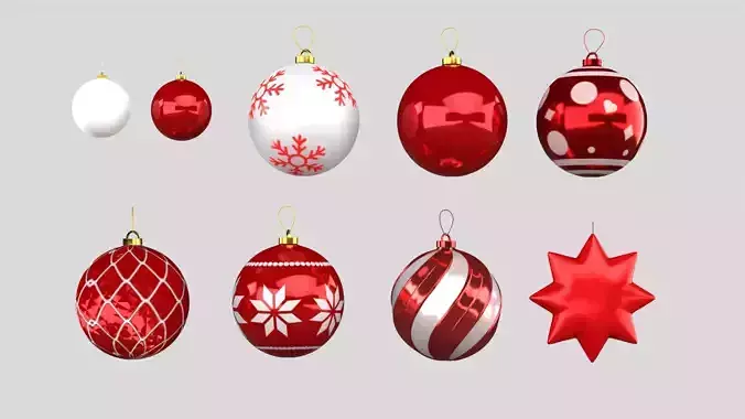 Xmas Decor - Set of Balls