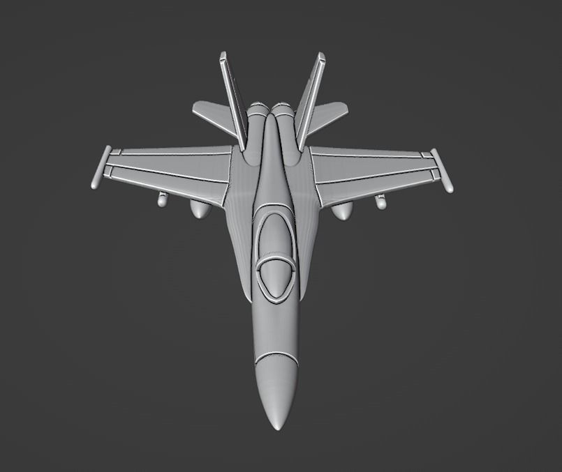 McDonnell Douglas FA-18 Hornet 3D print model_3