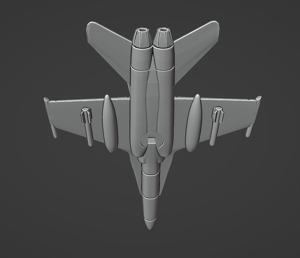 McDonnell Douglas FA-18 Hornet 3D print model_4