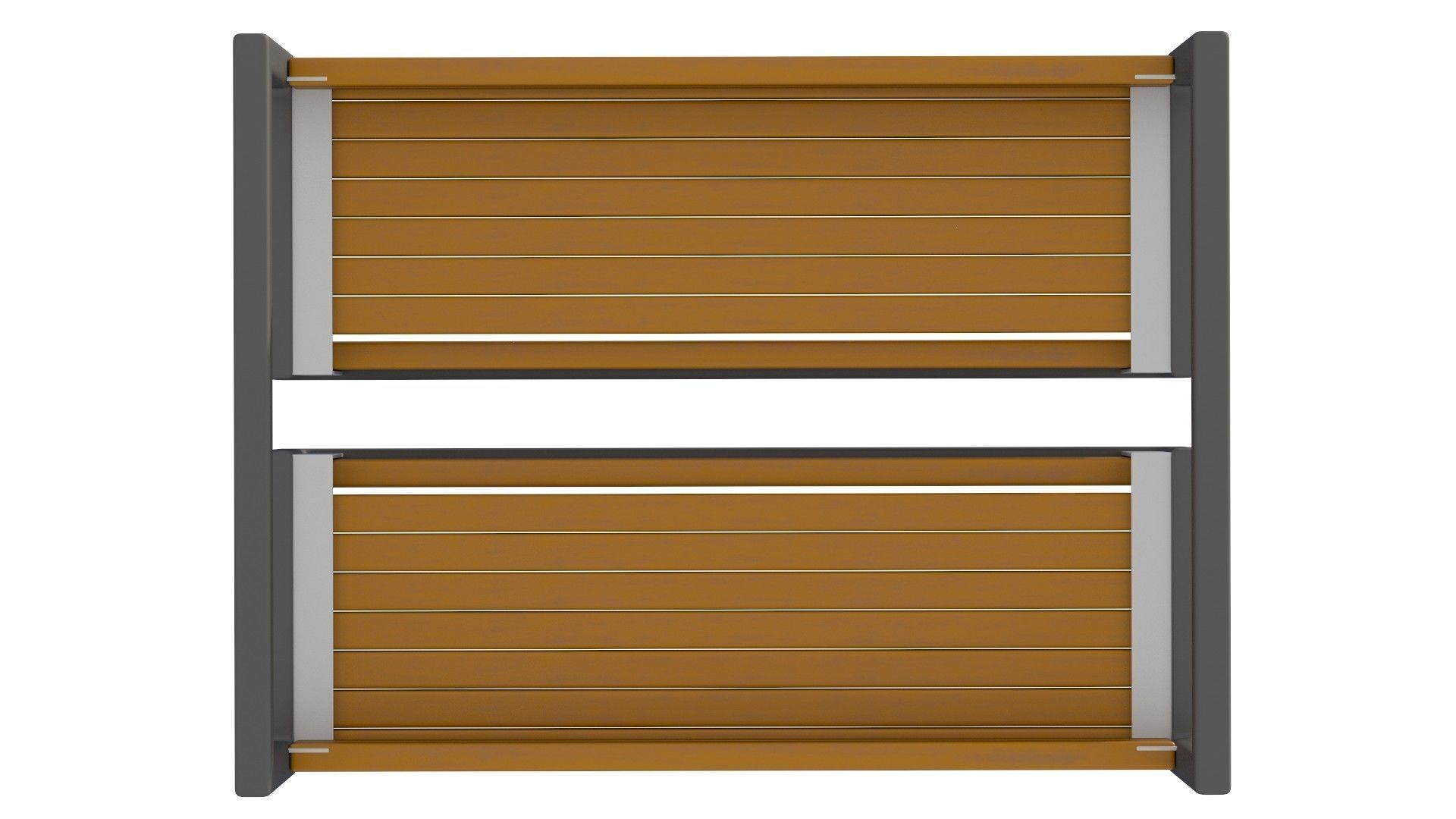 City Bench 04 Low-poly 3D model_8