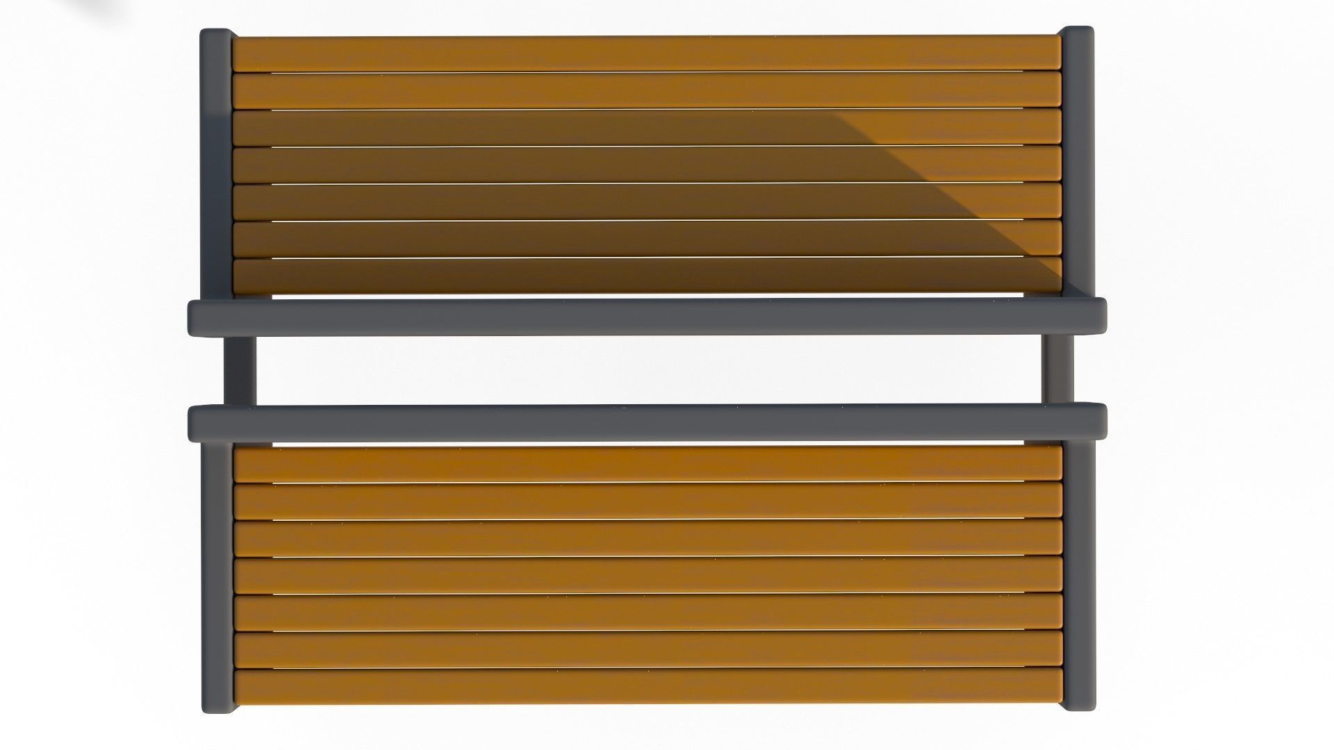 City Bench 04 Low-poly 3D model_7